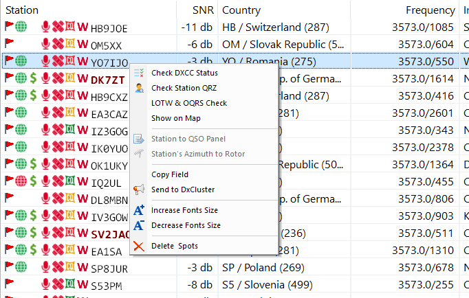 DxDozer ft8 View List