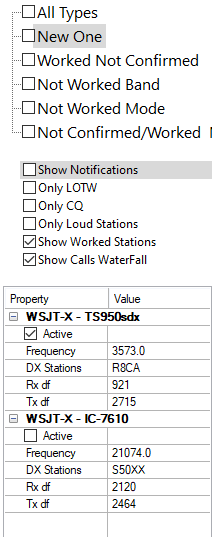 DxDozer ft8 View Filters